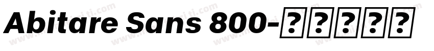 Abitare Sans 800字体转换